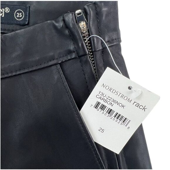 New Blanknyc Women Black Slim Pants Faux Leather Leggings Zipper Back US 25 - Picture 10 of 11